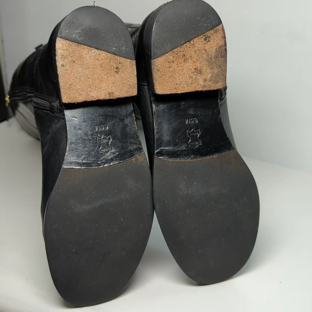 Tory Burch Kernan tall black Patterned boots women's size 6.5